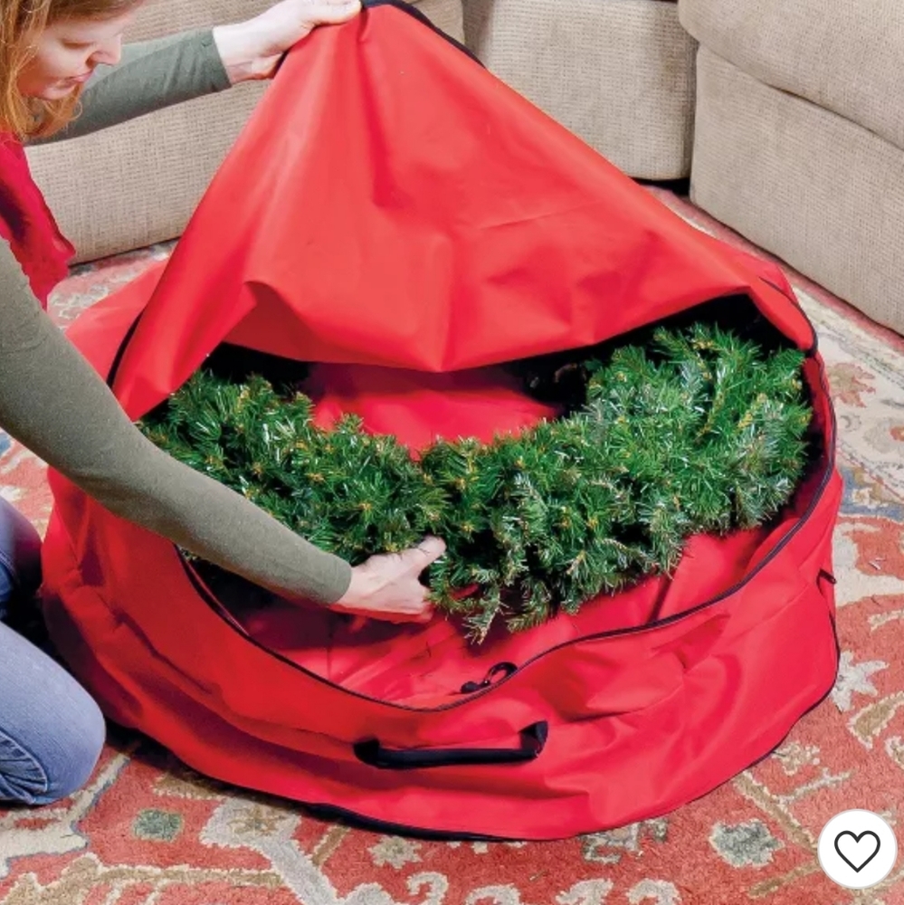 Simple Living Solutions 36in Dual Wreath & Garland Storage Bag 🌲